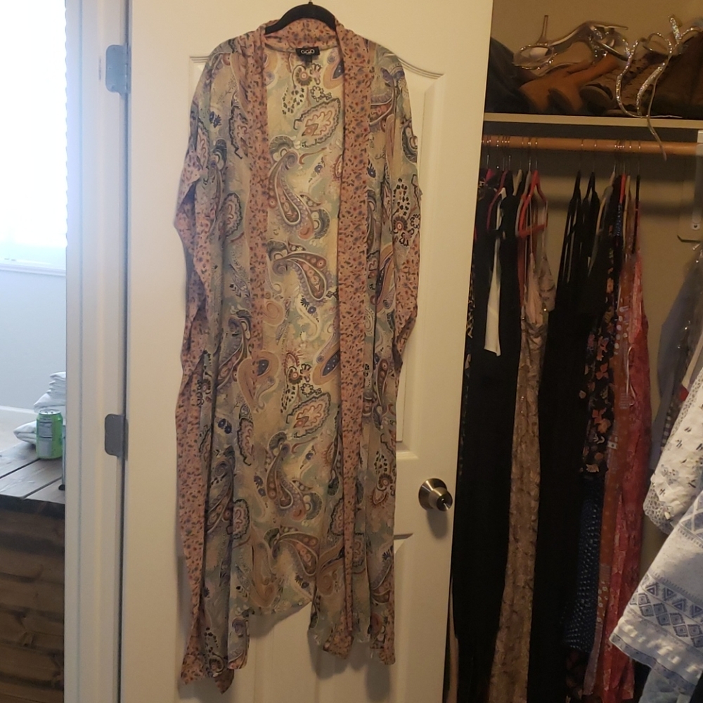 Paisley Sheer Kimono